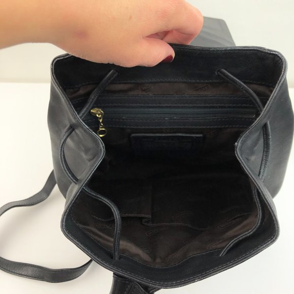 COACH vintage black leather legacy backpack main image 9